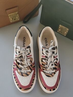 Coach Women's CitySole Court Calf-Hair Low -Top Sneakers 9B